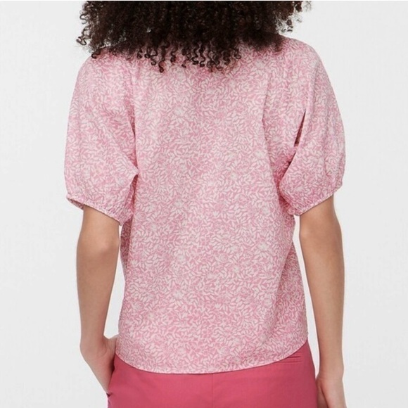 J. Crew Pink Floral Blouse - Picture 2 of 4